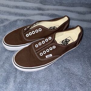 Vans Brown Canvas Sneakers